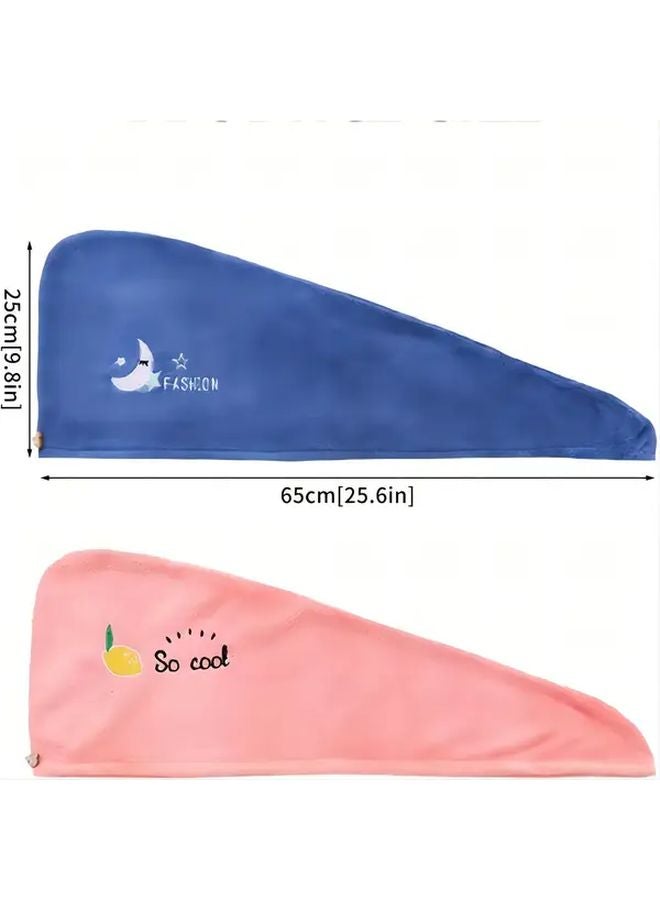 Quick Dry Microfiber Hair Turban Shower Cap Random Color 1pc Absorbent Towel For Curls - Image 3